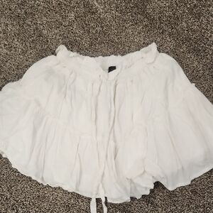 SHEIN White A-Line Skirt